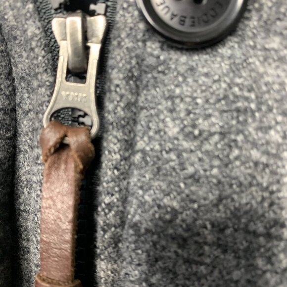 Eddie Bauer Men’s Grey Wool-Blend Long Winter Coat – Zip & Button Front - Picture 4 of 16